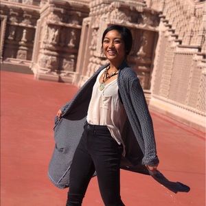 Grey cardigan